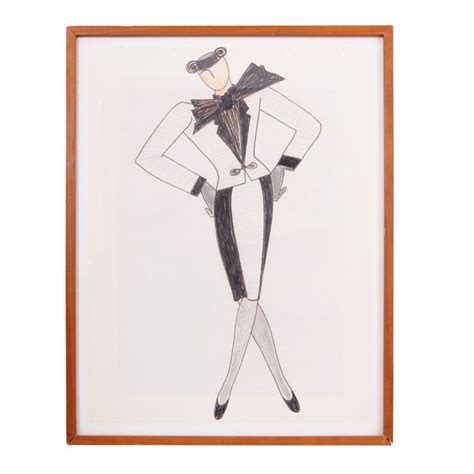 yves Saint Laurent drawing